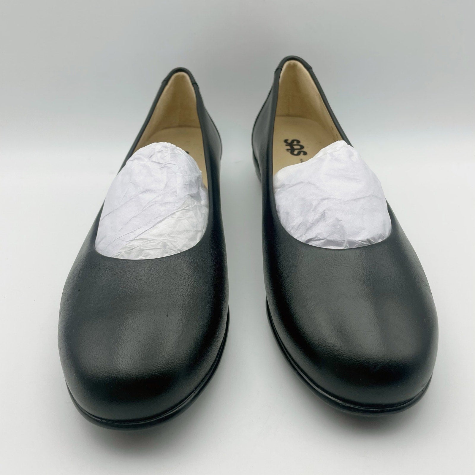 SAS Womens Scenic Ballet Flat US 9 Slim EU 39.5 Black Leather NIB