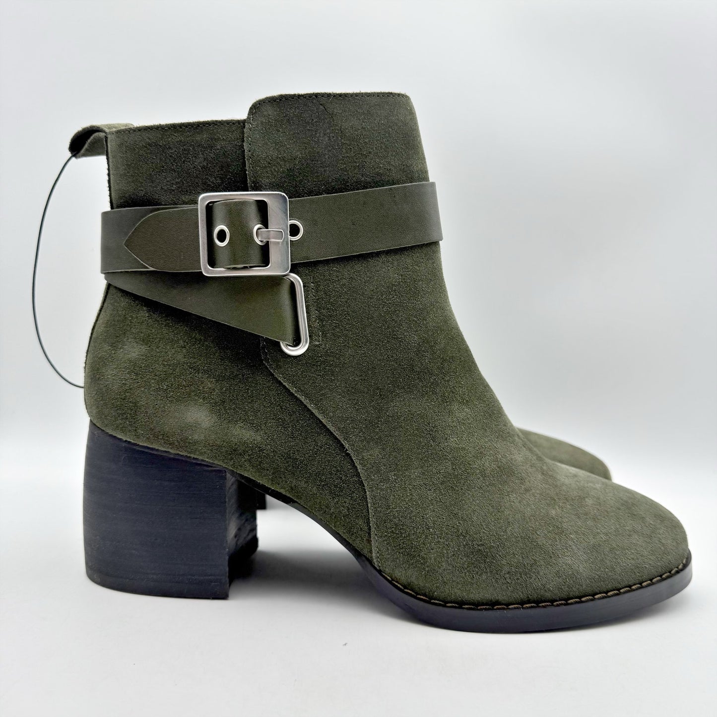 Liverpool Womens Encino Ankle Bootie US 11 M Green Suede NWOB