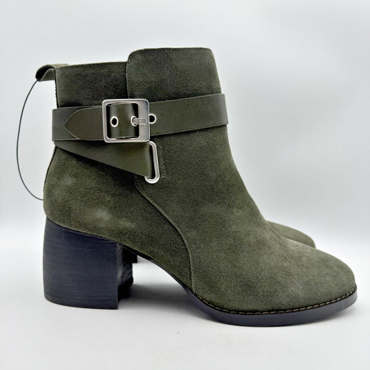 Liverpool Womens Encino Ankle Bootie US 11 M Green Suede NWOB