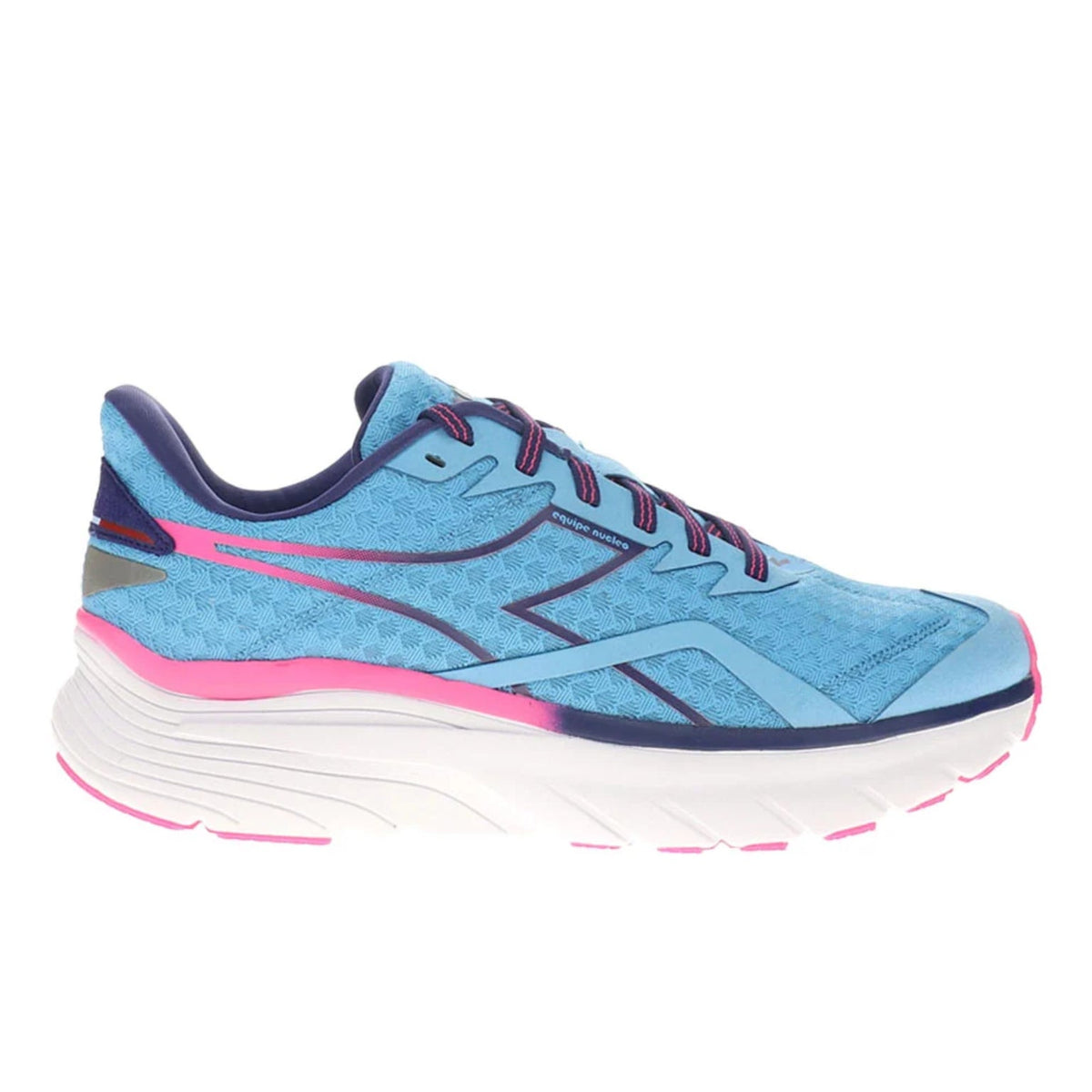Diadora Womens Equipe Nucleo Running Shoes Size 11.5 EU 43 Blue Pink NWOB