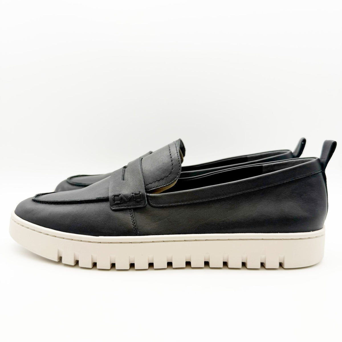VIONIC Womens Uptown Loafers Size 9 WIDE EU 40 Black Leather Slip-ons NIB