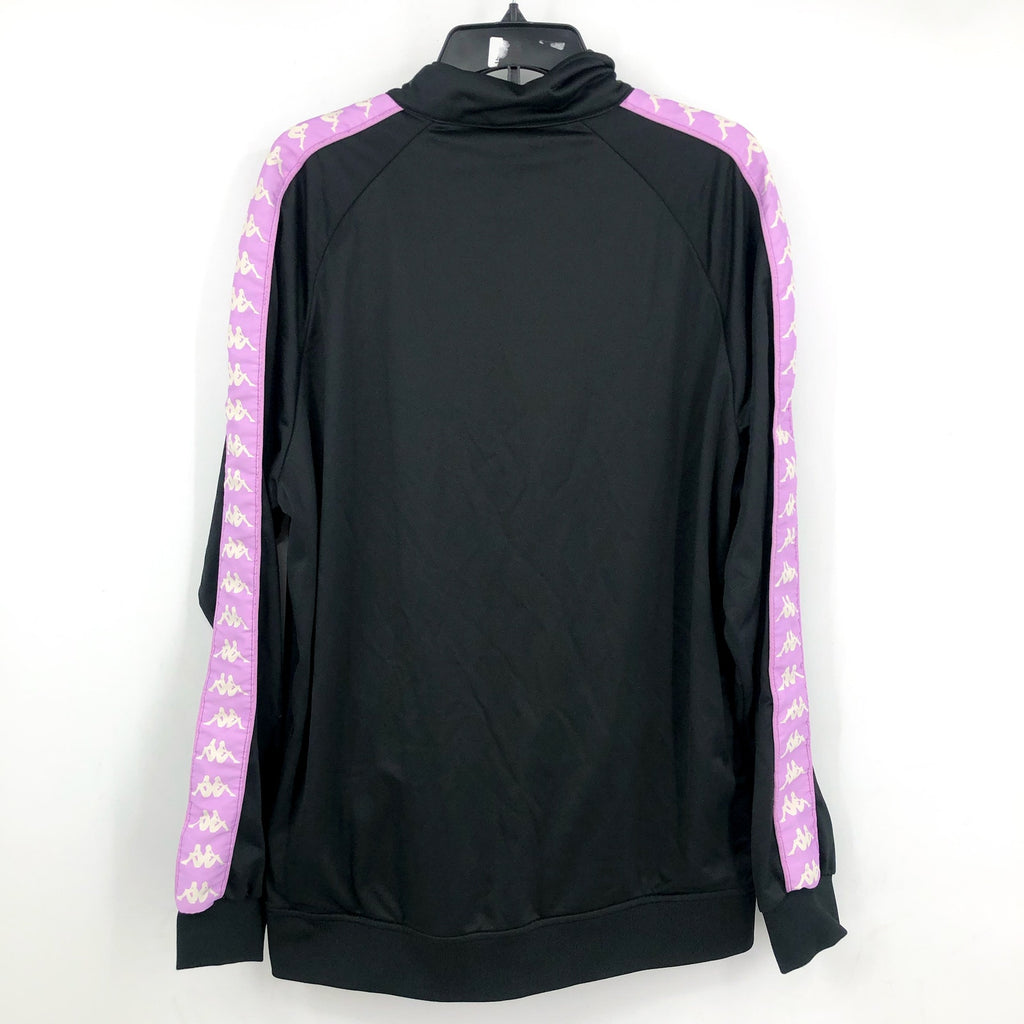 KAPPA Men's 222 Banda Anniston Athletic Jacket XXL Black Smoke Violet White NWT