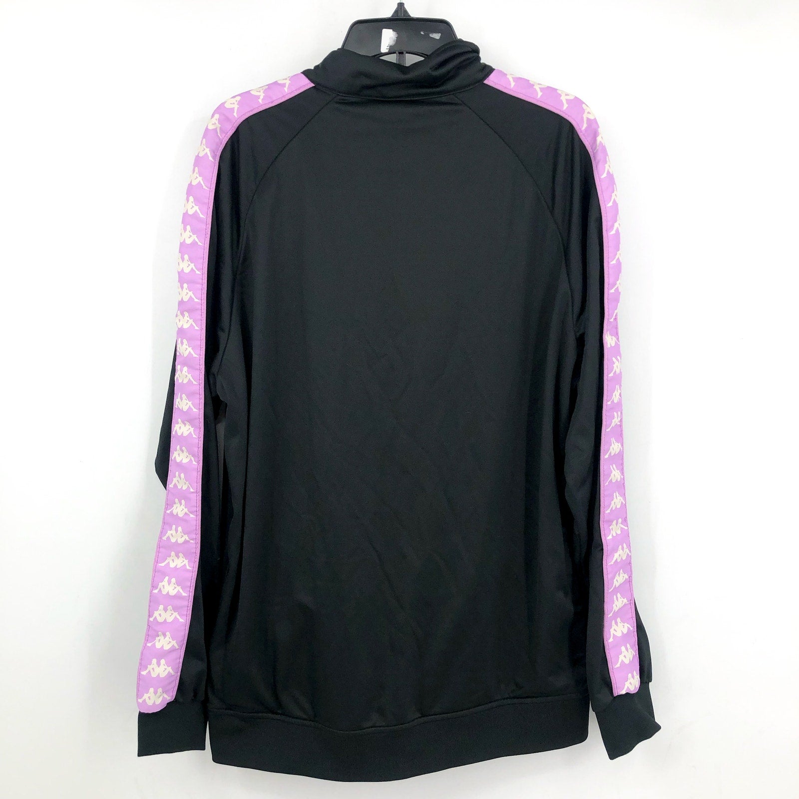 KAPPA Men's 222 Banda Anniston Athletic Jacket XXL Black Smoke Violet White NWT