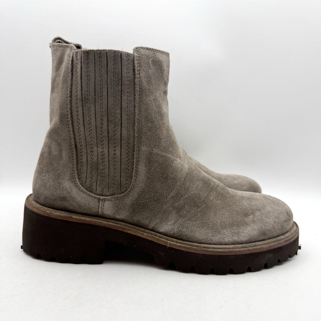 Seychelles Womens Cashew Chelsea Ankle Boots US 7.5 Grey Suede NWOB