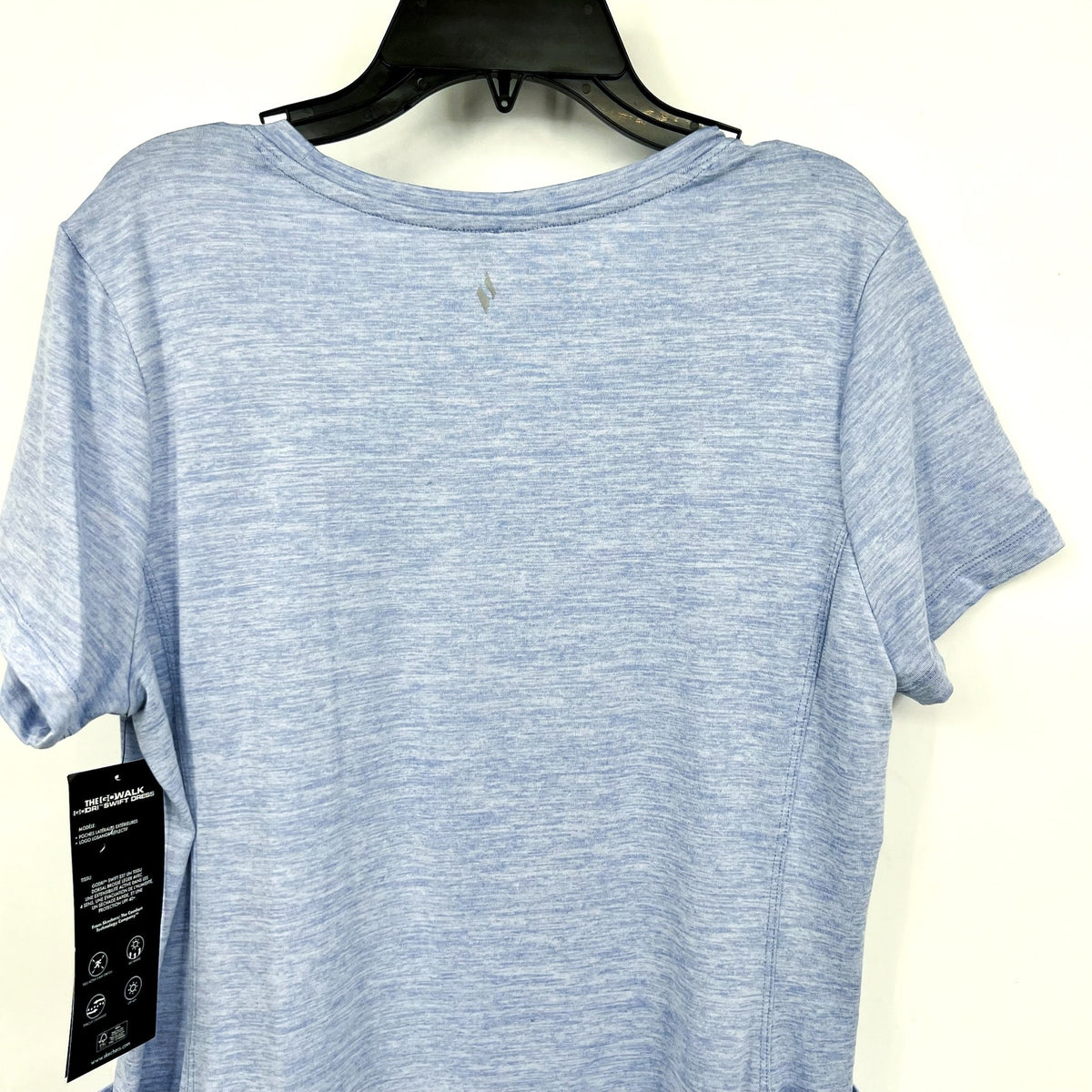 SKECHERS Women's GoDri Swift T-Shirt Dress Small Light Blue Short Sleeve NWT