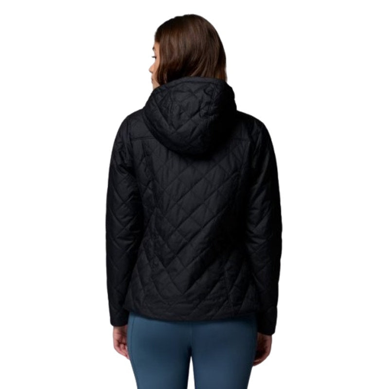 COLUMBIA Women's Copper Crest II Hooded Jacket 2X Black Omni Shield NWT
