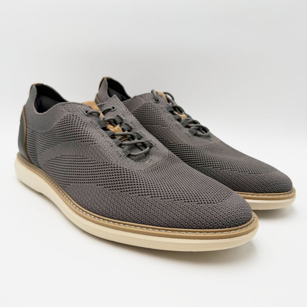 Clarks Mens Brantin Knit Casual Oxford Sneakers Size 11 Wide EU 44.5 Grey NIB