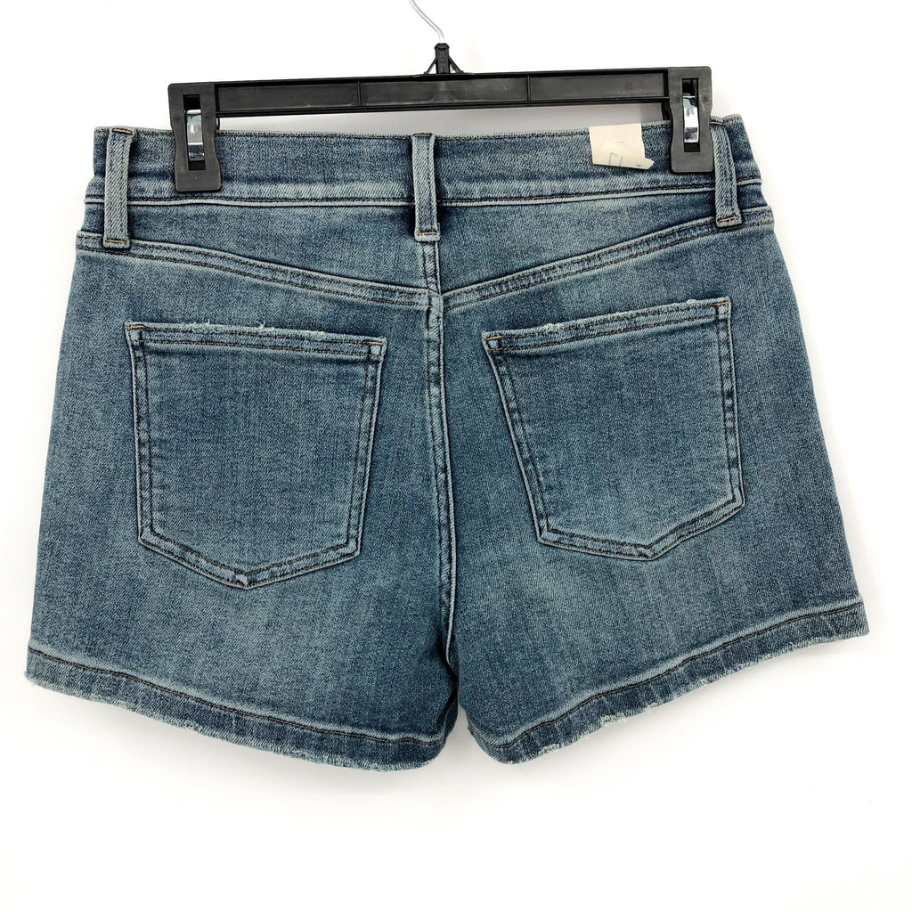 STITCH FIX X COSMIC BLUE LOVE Cuffed Denim Shorts Size 27 US 4 Blue Mid Rise NWT