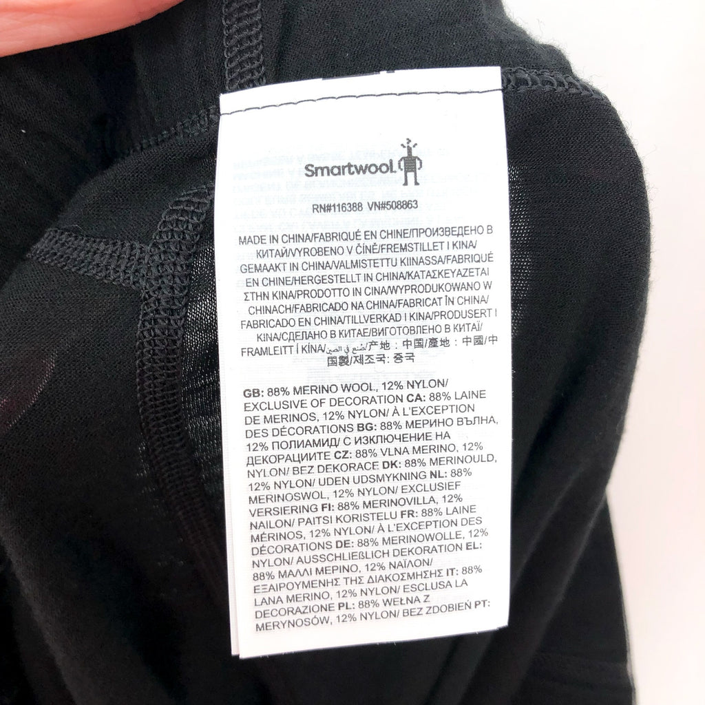A5801. SMARTWOOL- MENS MEDIUM- Classic All Season Merino Bottom Black Base Layer NWT