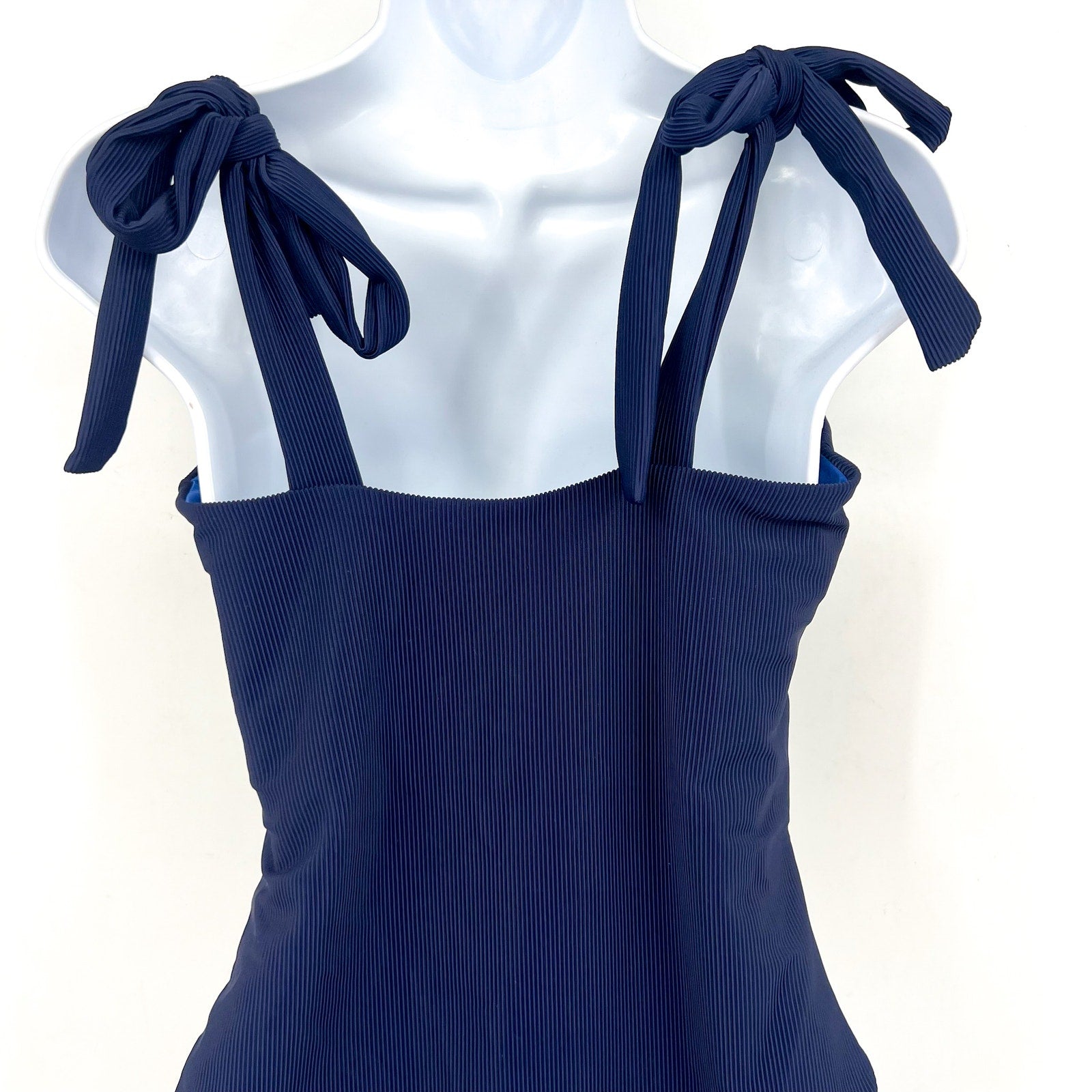 Beach Riot Women's Sydney One-Piece Swimsuit XL Navy Blue MISSING BELT NWOT