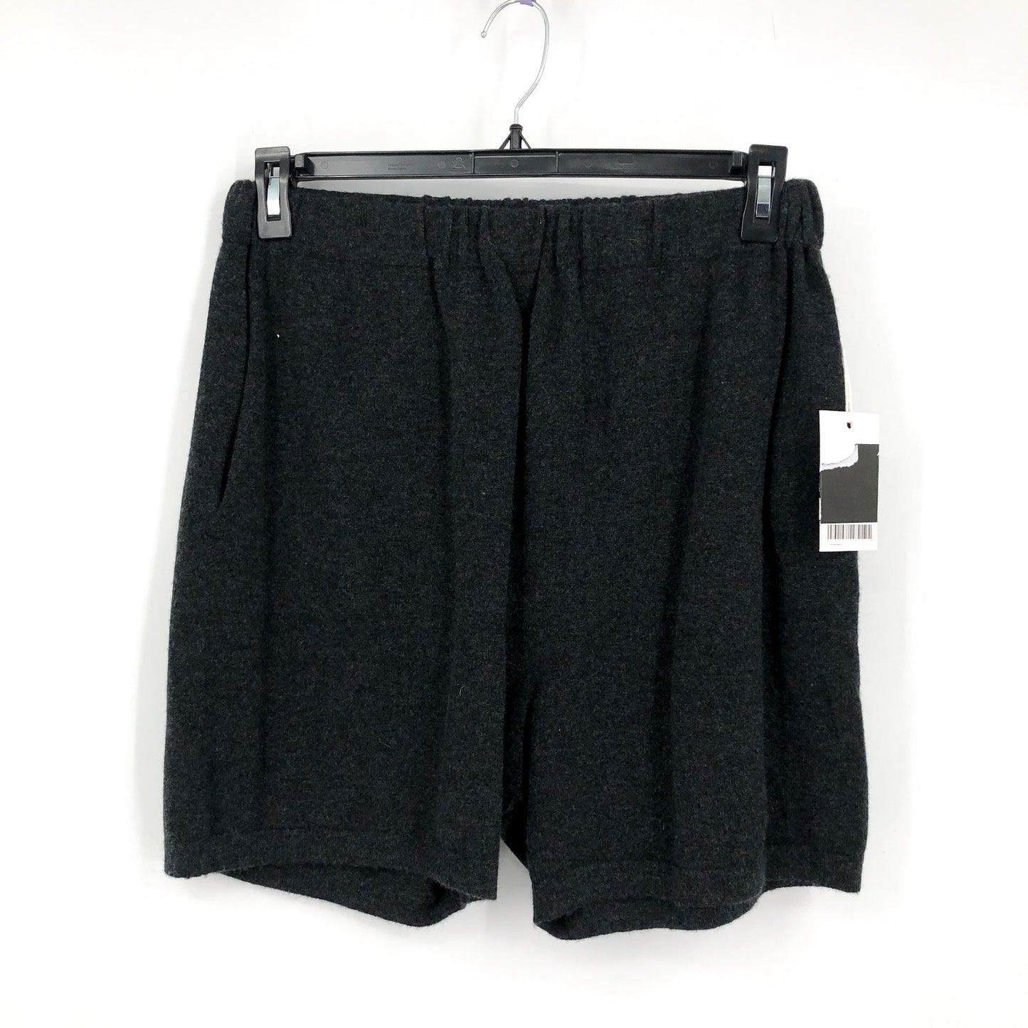 ACTIVE CASHMERE Men's Cashmere Shorts Large Grey Seamless Athletic Fit NWT