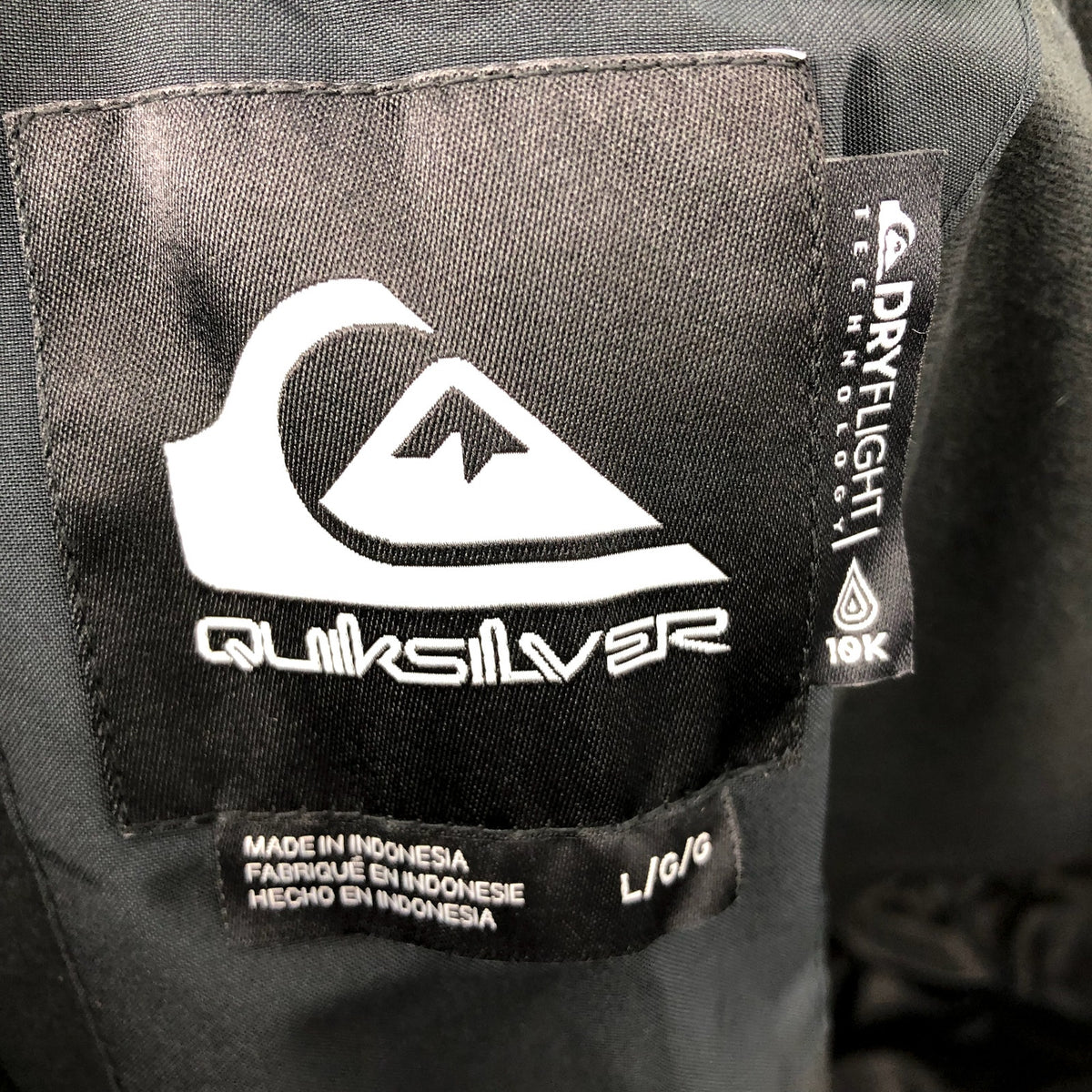 QUICKSILVER Men's Porter Snow Pants Large Black Waterproof Outdoor NWT