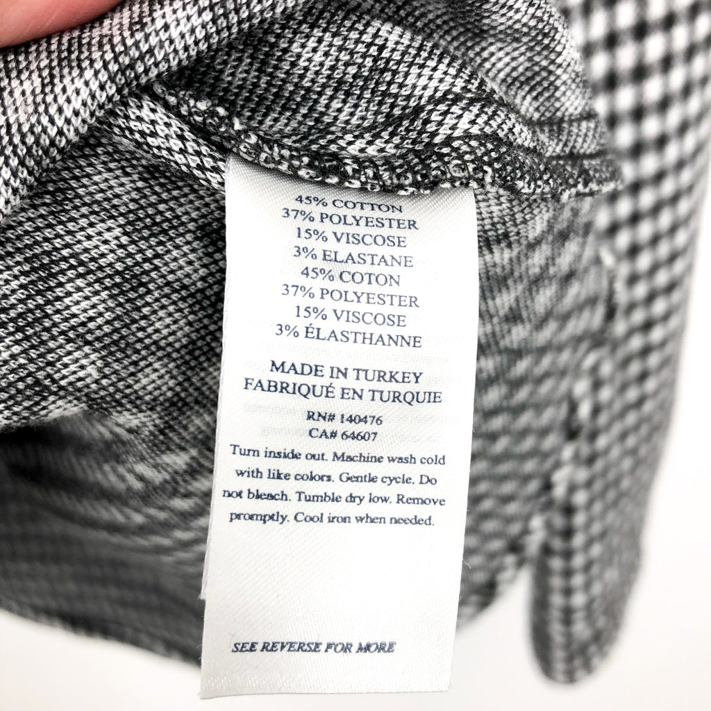 FAHERTY Men's Legend Sweater Shirt XS Black White Encinitas Gingham Check NWT