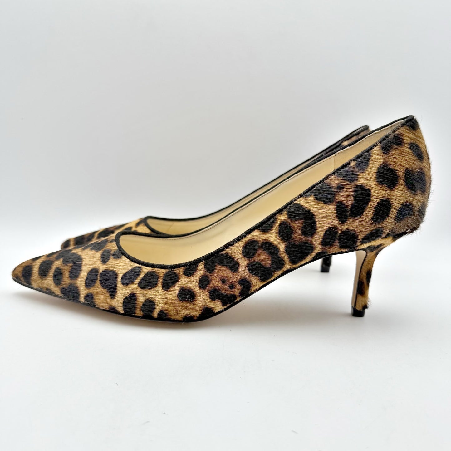 Nine West Womens Arlene Pumps US 9.5 M EU 40.5 Leopard Calf Hair NIB