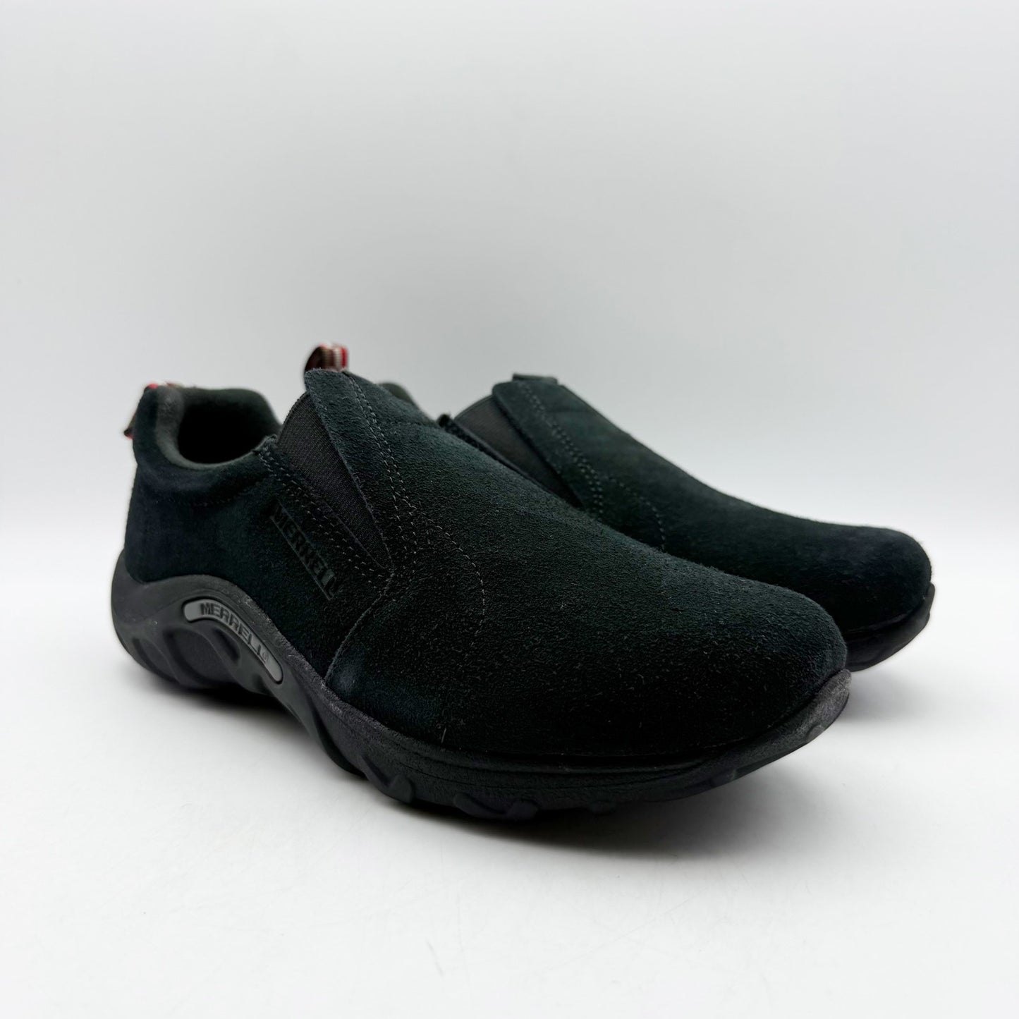 Merrell Kids Jungle Moc Sneaker Size US 4.5 EU 35.5 Black Suede Slip On Shoe NIB