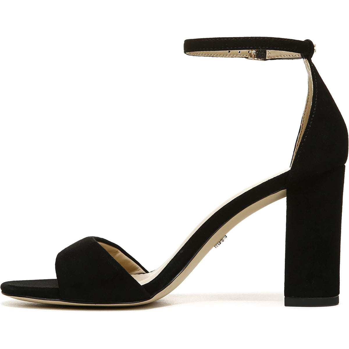 Sam Edelman Womens Robyn Heels Size 10 M Black Suede Leather Ankle Strap NWOB