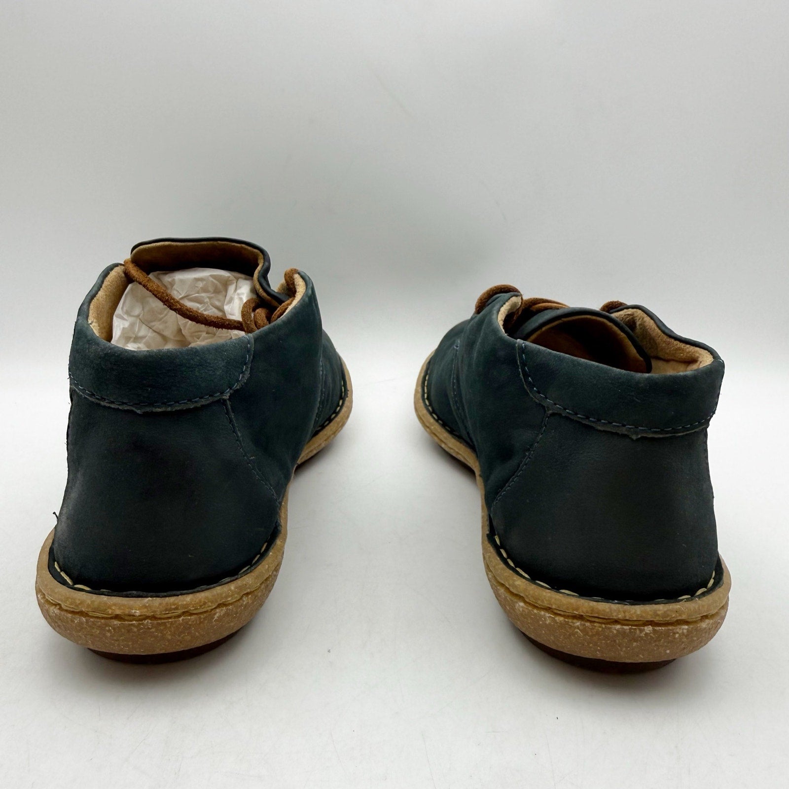 Born Womens Nuala ll Chukka Ankle Booties US 7 Navy Blue Nubuck NWOB