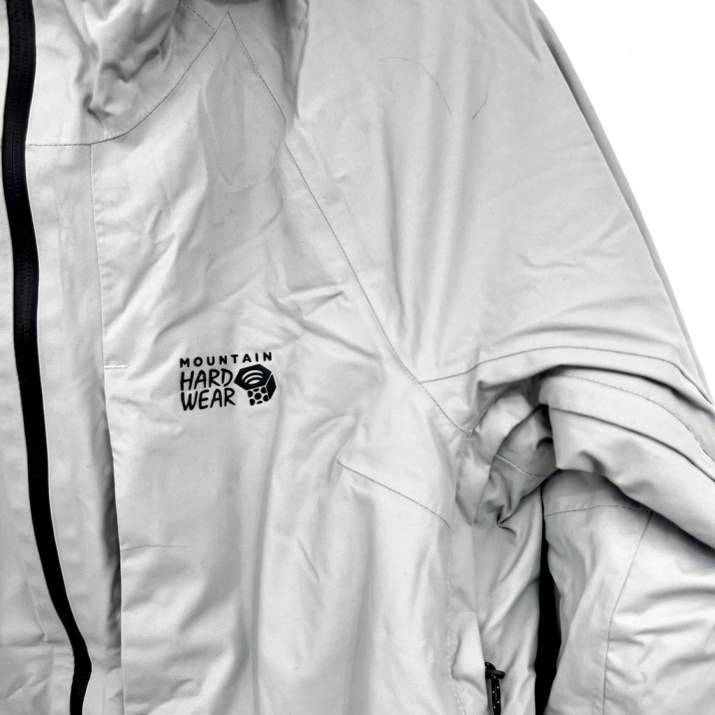 Mountain Hardware Womens Firefall 2 Winter Jacket Small Grey Zip Hood NWOT