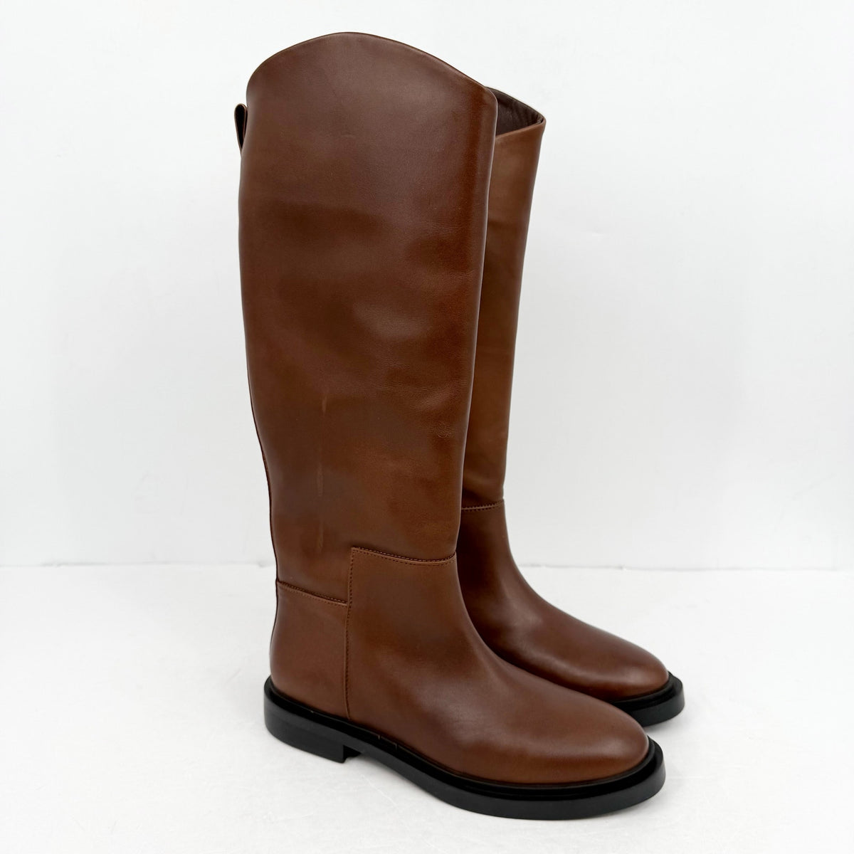 Steve Madden Womens Gaige Knee High Boots Size 9.5 M Brown Leather NIB
