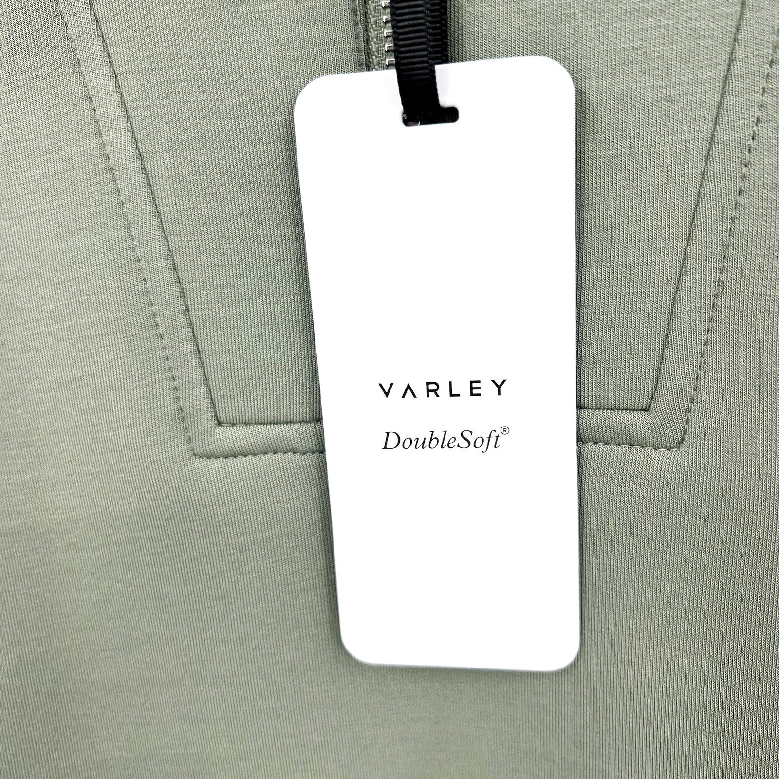 VARLEY Women's Loretta Half Zip Sweatshirt Small Green Shadow Panelled NWT