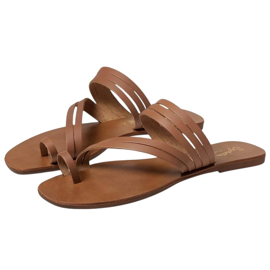 Seychelles Womens Summer Rain Sandals US 7 EU 38 Brown Leather NWOB