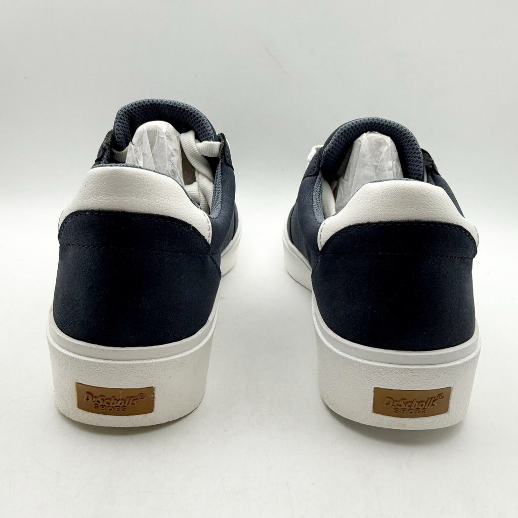 Dr. Scholls Womens Madison Low Top Sneakers Size 9.5 Navy Blue Vegan Leather NIB