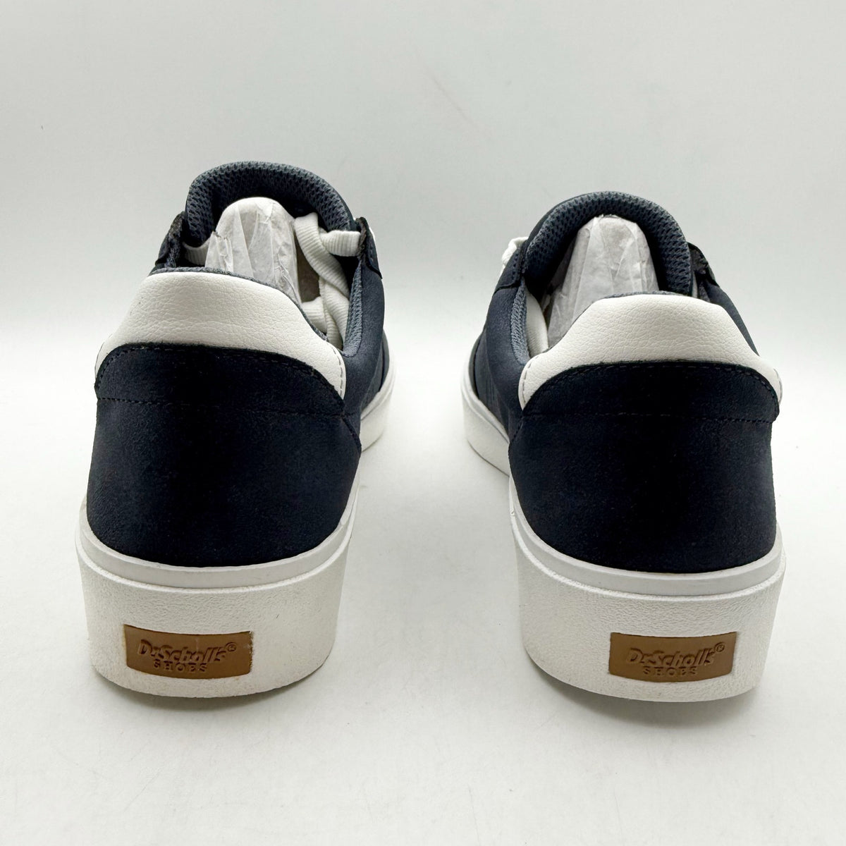 Dr. Scholls Womens Madison Low Top Sneakers Size 9.5 Navy Blue Vegan Leather NIB