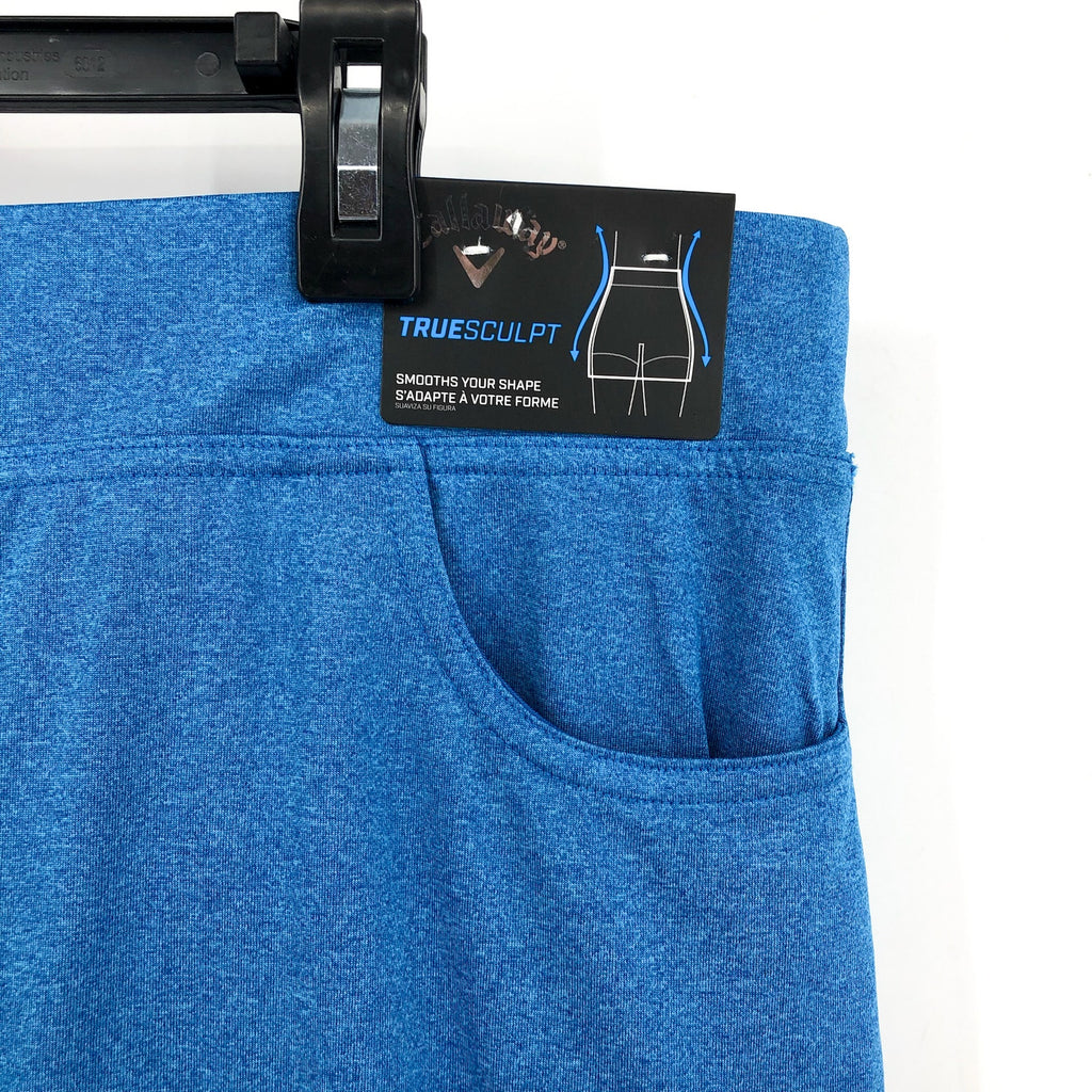 CALLAWAY Women's Opti Dri TrueSculpt Golf Skort XL Baleine Blue Heather NWT