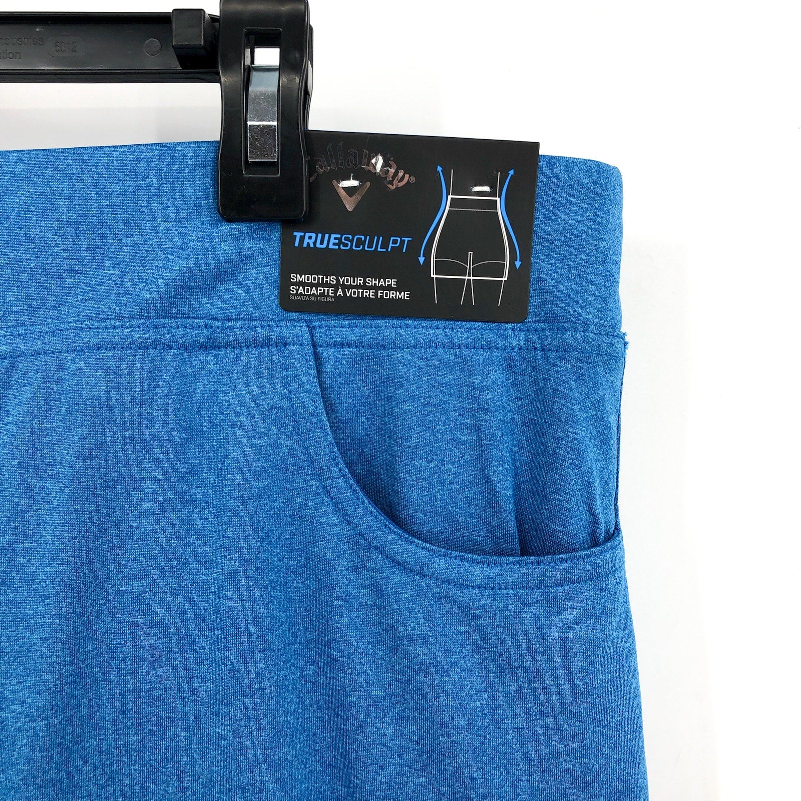 CALLAWAY Women's Opti Dri TrueSculpt Golf Skort XL Baleine Blue Heather NWT