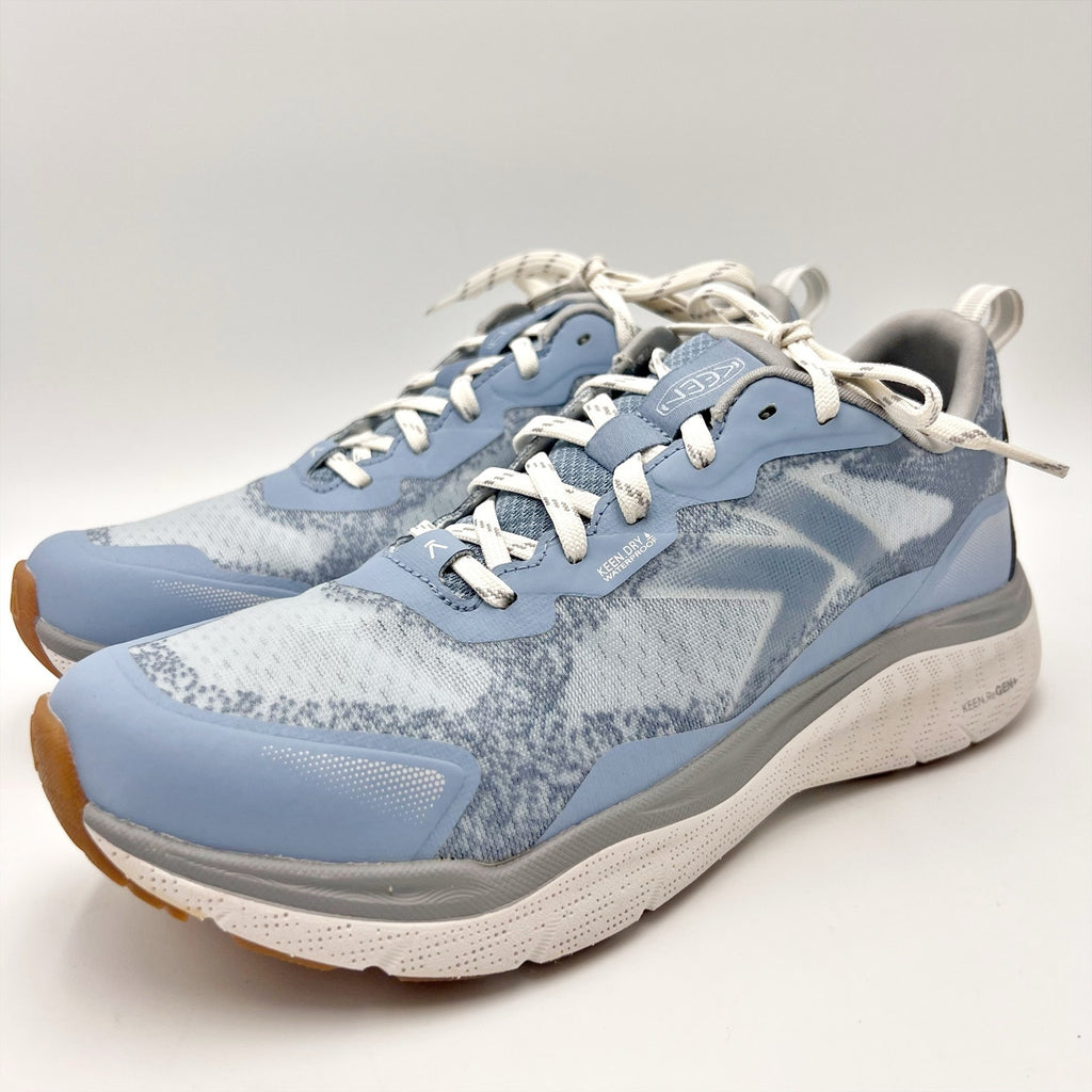 Keen Womens Leiki Hiking Shoes Size 9.5 Blue White Waterproof Sneakers NWOB