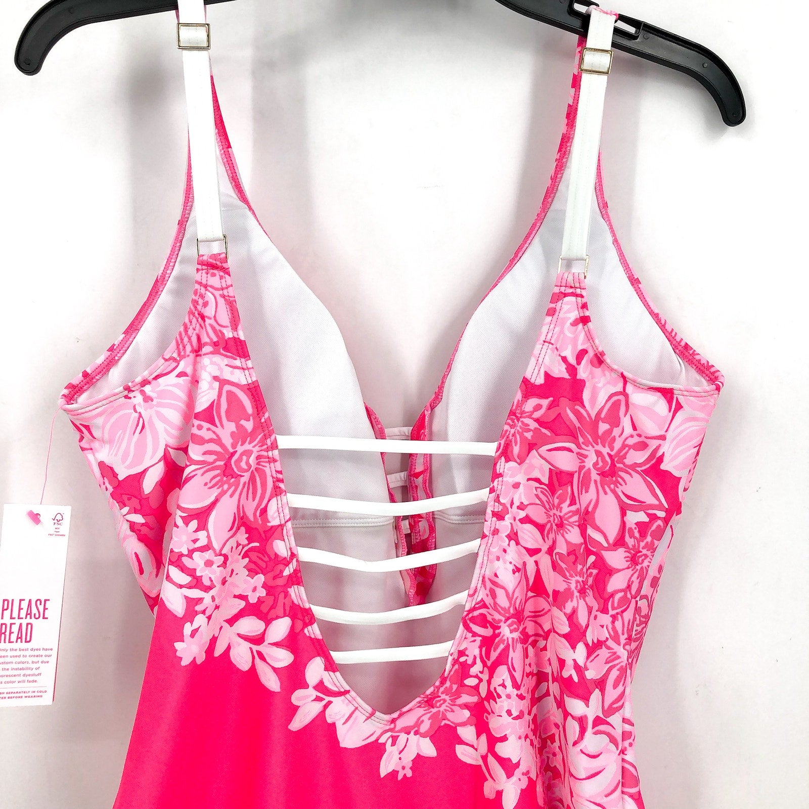 LILLY PULITZER Women's Jaspen One Piece Swimsuit Size 16 Roxy Pink NWT