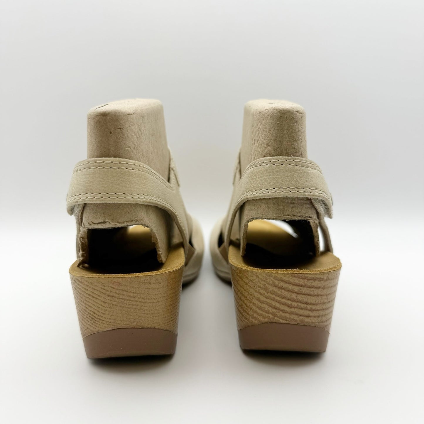 Dansko Womens Tricia Wedge Sandal EU 37 US 6.5-7 Beige Linen Leather Shoe NIB