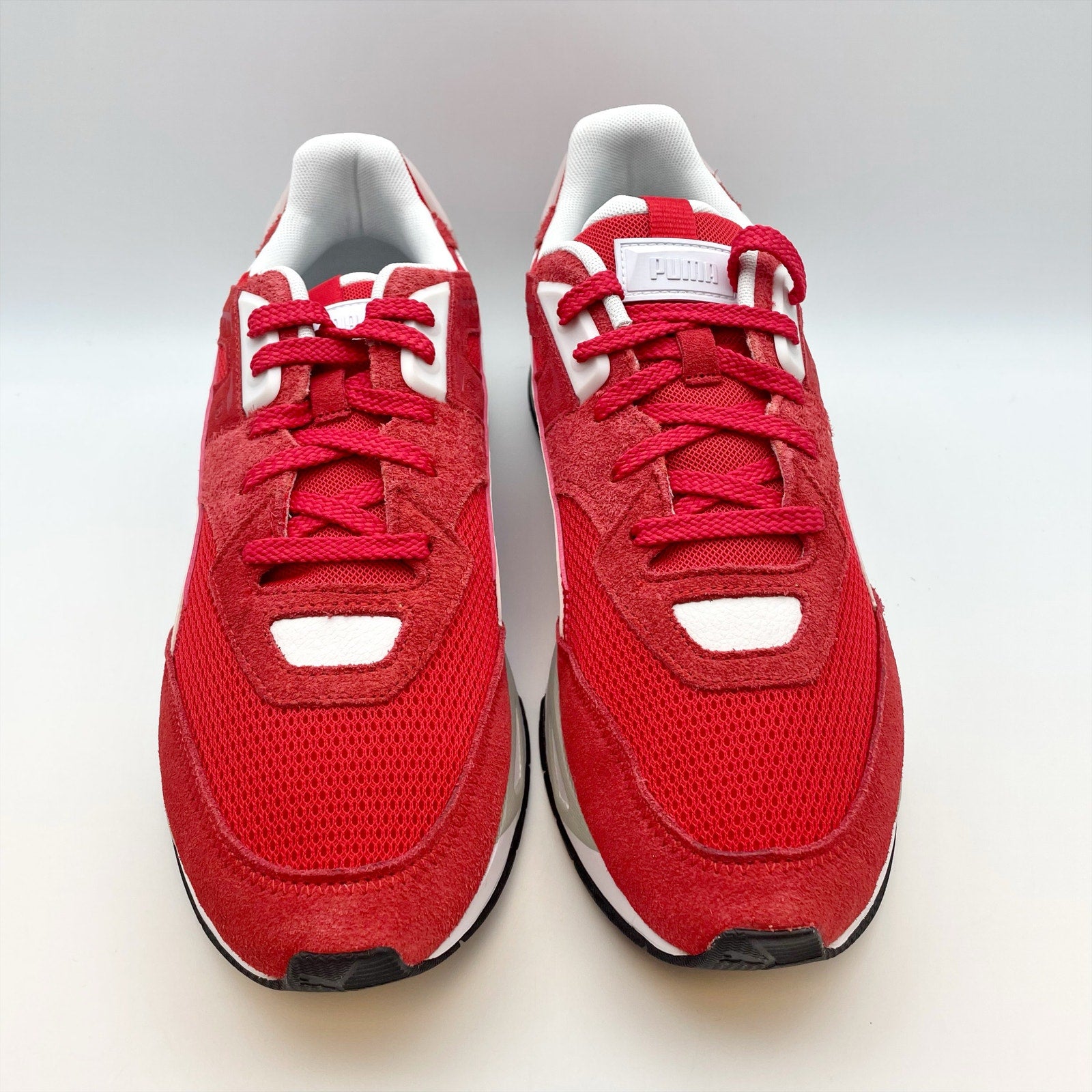 Puma Mens Mirage Sport Heritage Sneakers US 10.5 M EU 44 Red White Athletic NIB