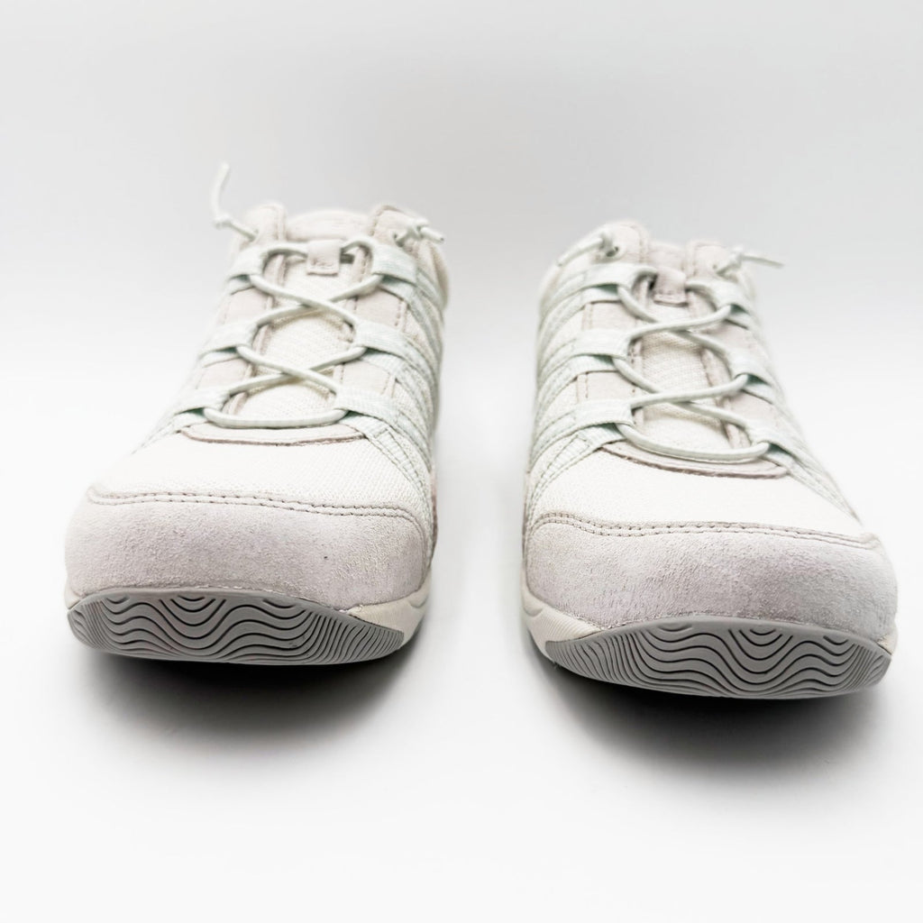 Dansko Womens Harlyn Casual Sneakers EU 39 US 8.5-9 White Ecru Suede NIB