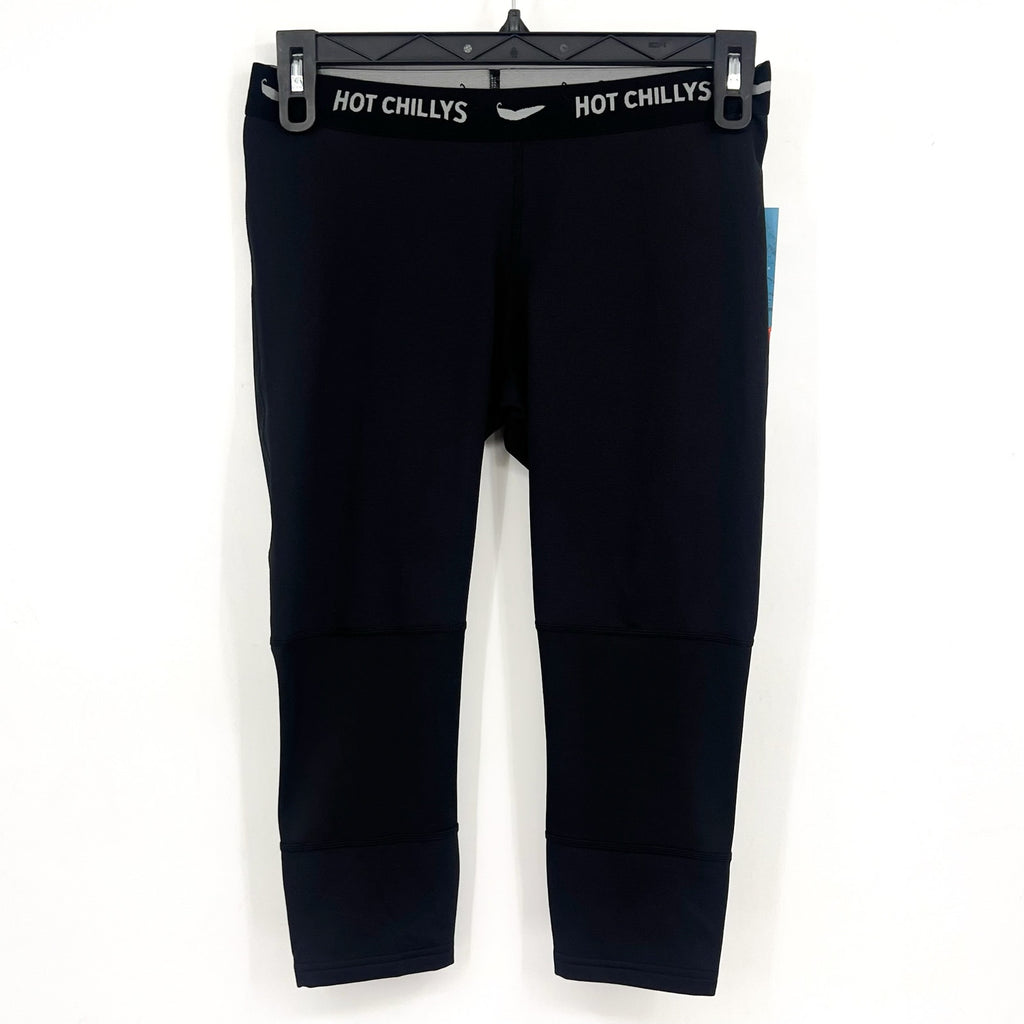 HOT CHILLYS Women's Premiere Capri Tight Medium Black Micro-Elite Chamois NWT