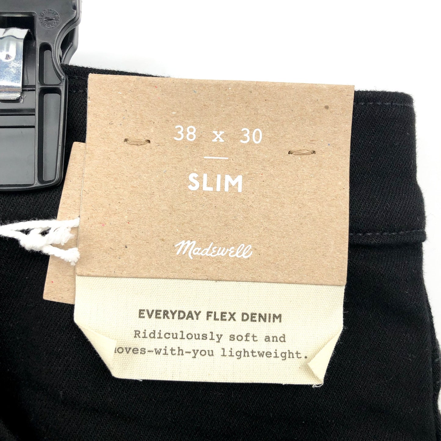 MADEWELL Men's Slim Jeans 38x30 Black Bainhart ND479 COOLMAX Denim NWT