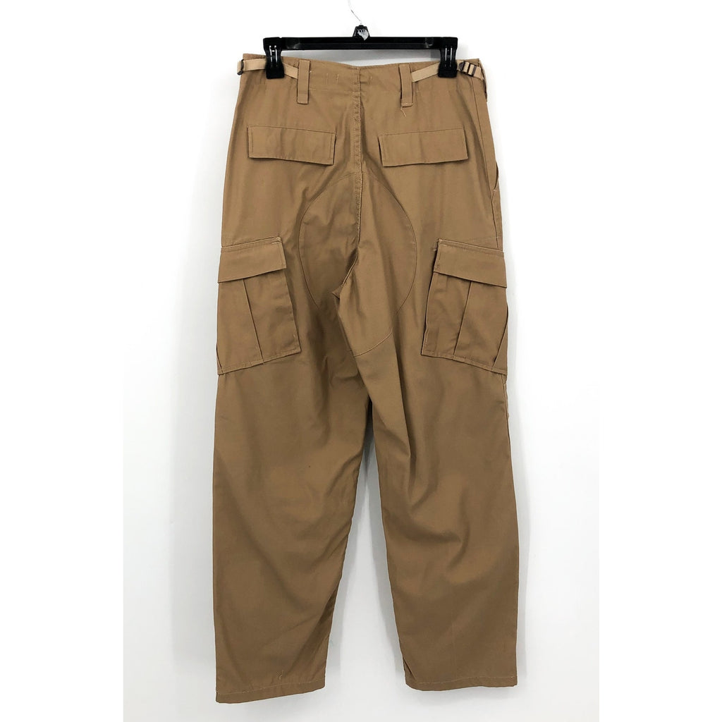 RE/DONE Women's Upcycled Cargo Trousers Small Khaki High Rise Straight Leg NWT
