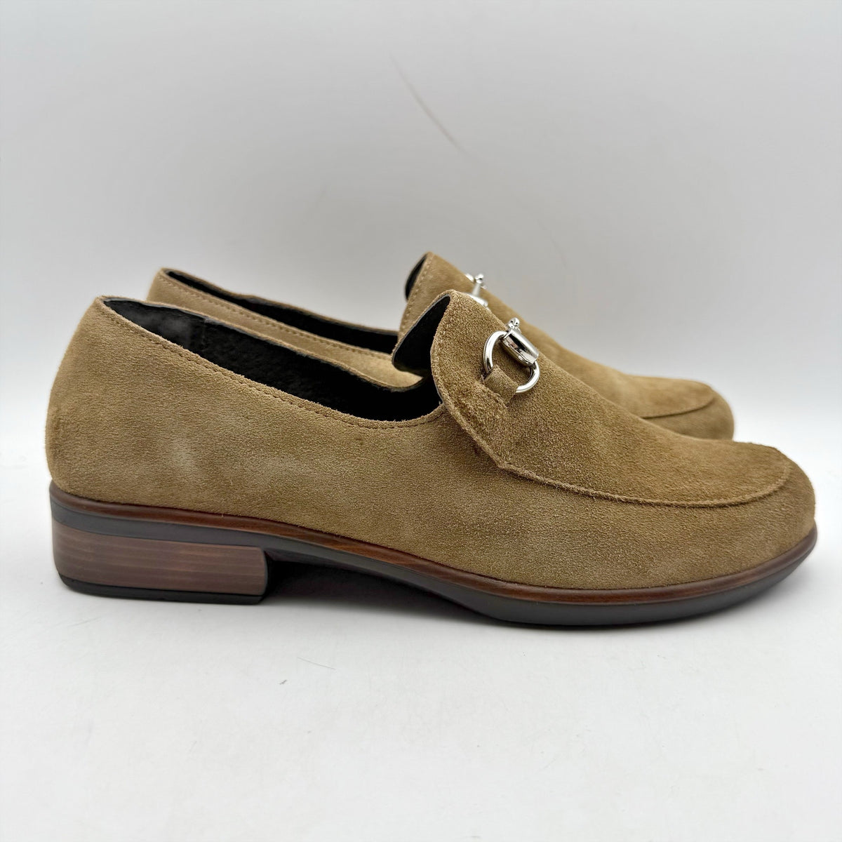 Naot Womens Bentu Loafers EU 39 US 8 Brown Suede Orthotic Friendly NIB