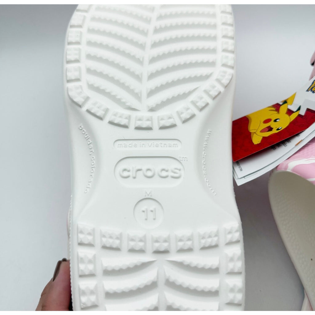 Crocs Classic Pokemon Jigglypuff Clogs Mens 11 EU 45-46 Pink White NIB