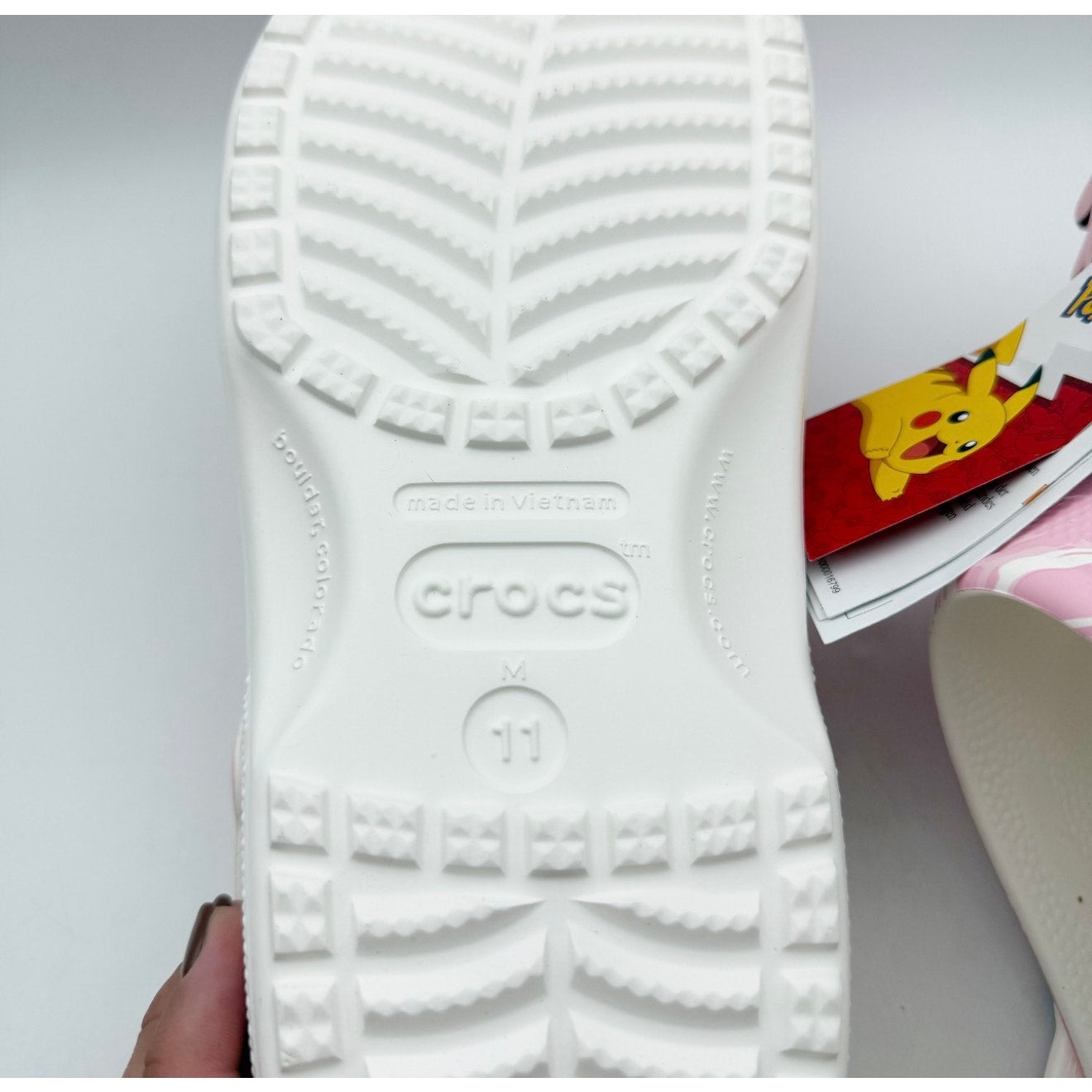Crocs Classic Pokemon Jigglypuff Clogs Mens 11 EU 45-46 Pink White NIB