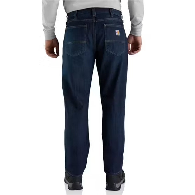 CARHARTT Men's FR Flex Relaxed Fit Jeans 31x30 Blue Midnight Indigo 5-Pocket NWT