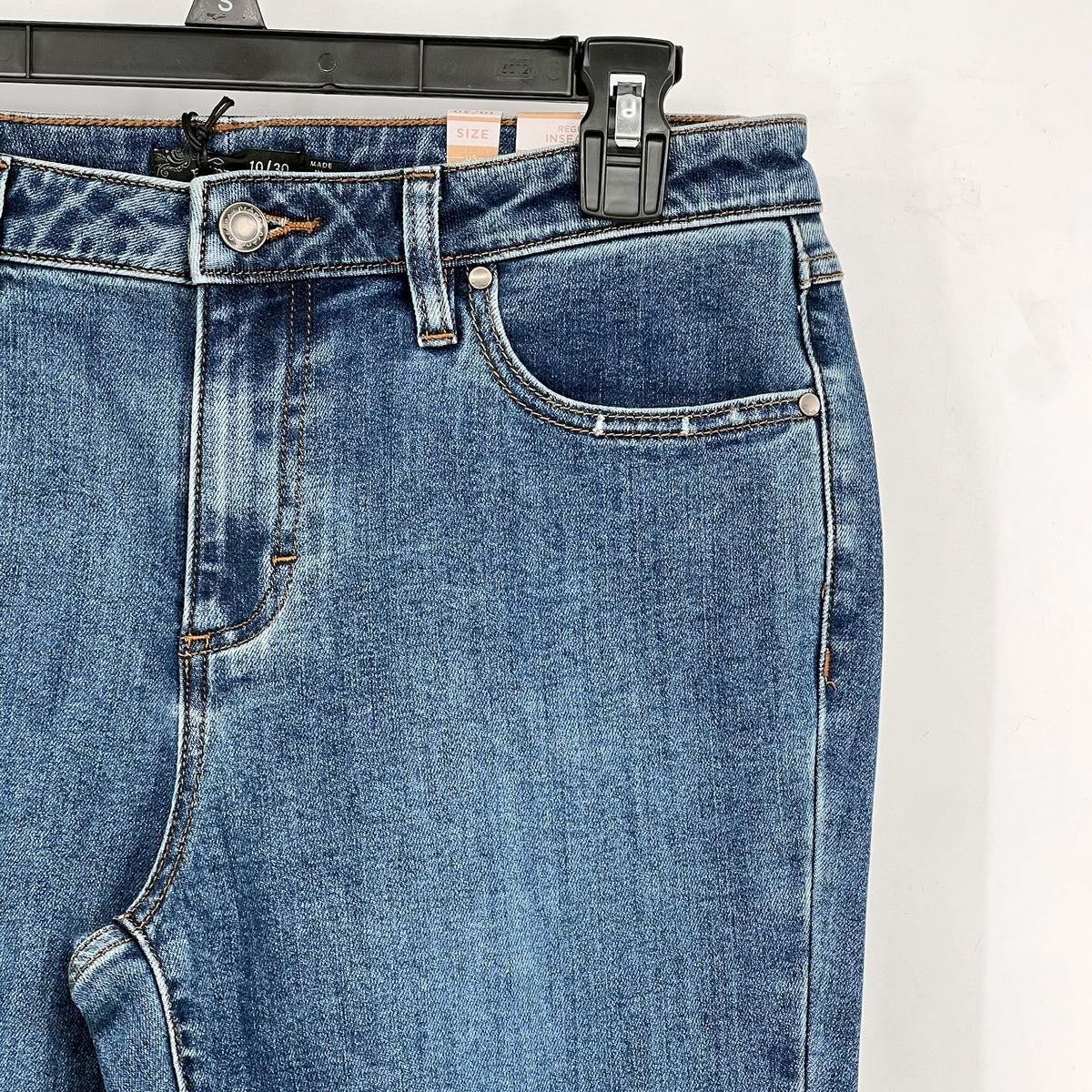 PRANA Womens Sienna Skinny Jeans Size 10 30x31 True Blue Stretch Mid Rise NWT