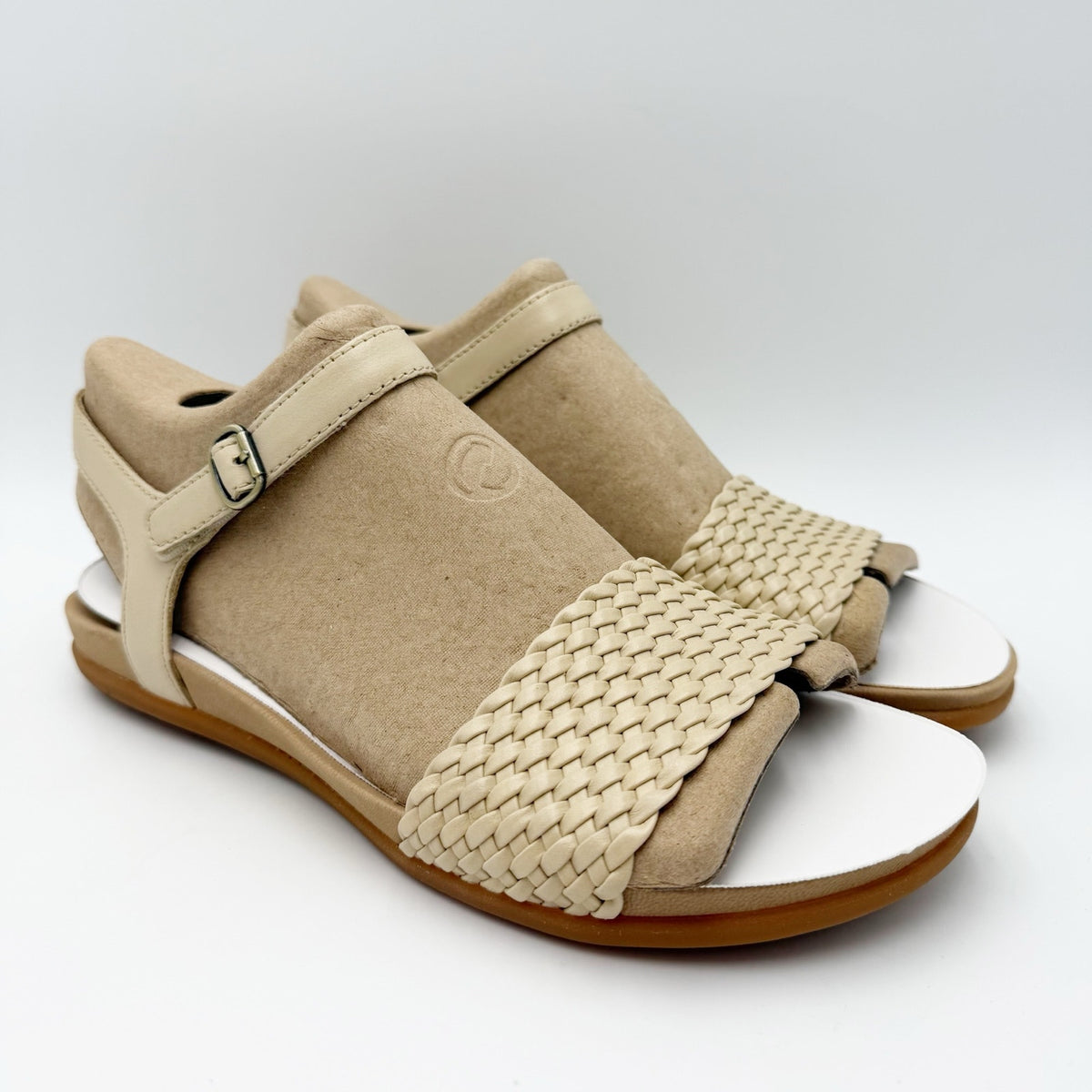 DANSKO Womens Jodie Sandals EU 40 US 9.5-10 Vanilla Tan Woven Leather NIB