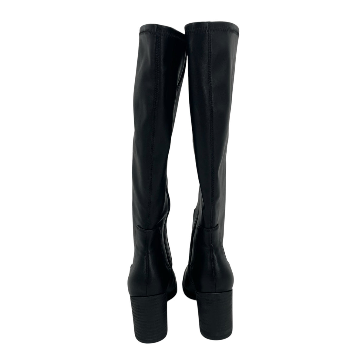 Vionic Womens Inessa Knee High Boots Size 5 EU 35 Black Vegan Leather WR NIB