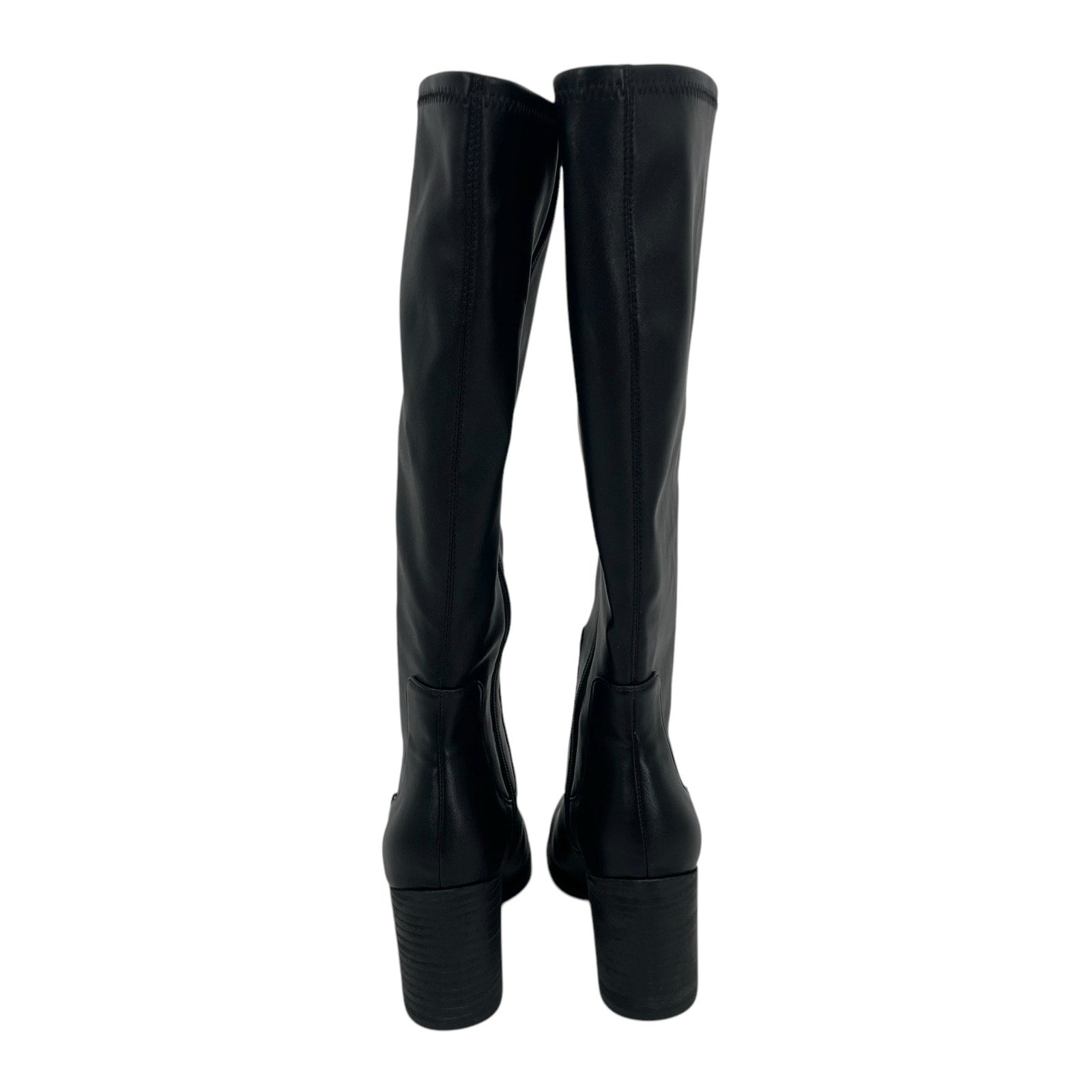 Vionic Womens Inessa Knee High Boots US 5 EU 35 Black Vegan Leather WR NIB
