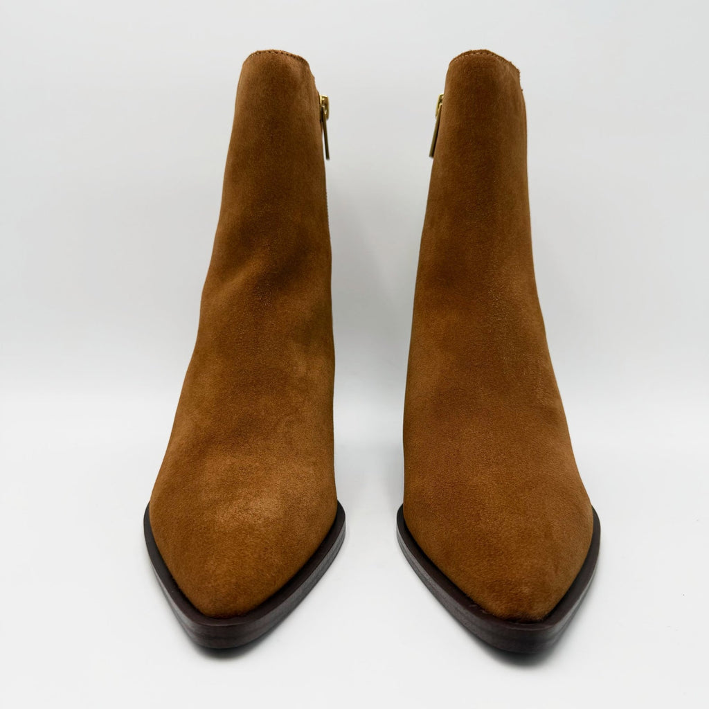 Vince Camuto Womens Lorelai Ankle Boots Size 7 EU 37.5 Brown Burnt Sugar NIB
