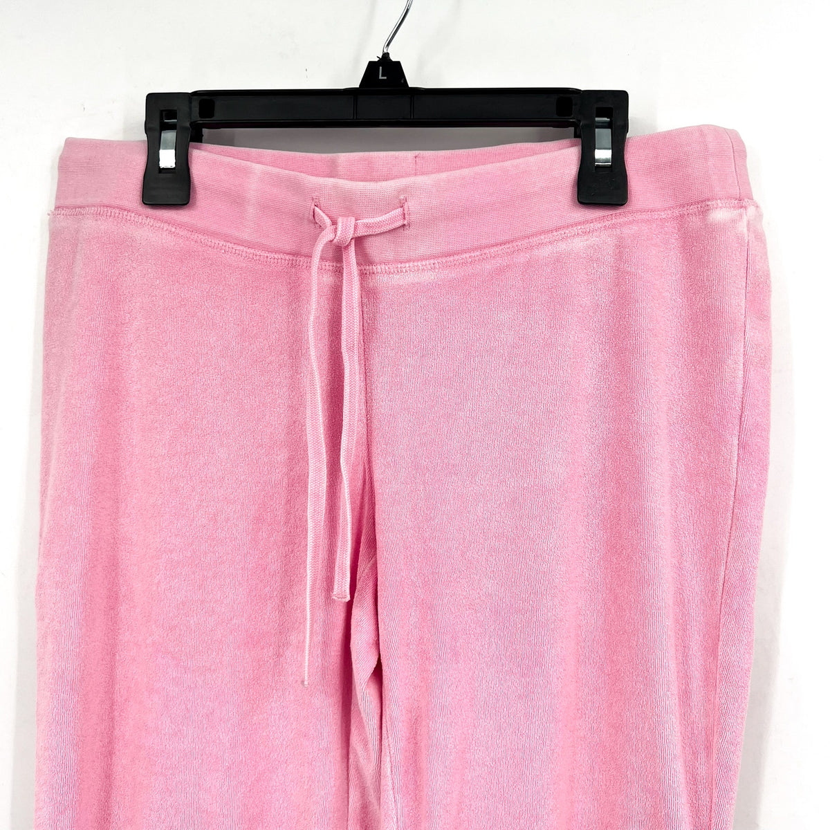 Juicy Couture Garment Dyed Heritage Wide Leg Track Pants Small Hot Pink NWT