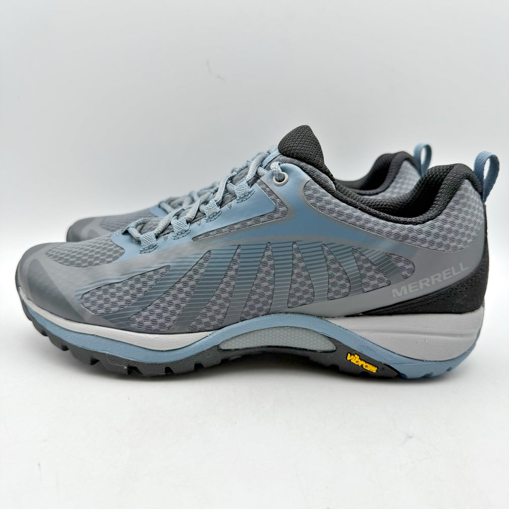 Merrell Womens Siren Edge 3 Hiking Shoes Size 7.5 WIDE Blue Grey Waterproof NWOB