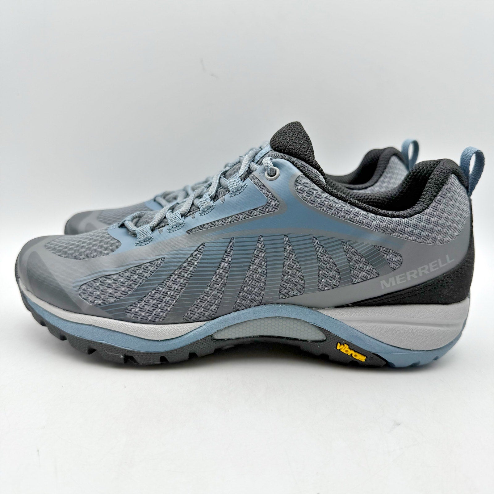 Merrell Womens Siren Edge 3 Hiking Shoes Size 7.5 WIDE Blue Grey Waterproof NWOB