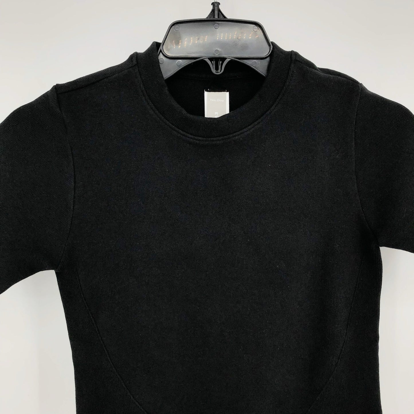 Everlane Womens The Seamless Crop Tee Short Sleeve XS/Small Black NWOT